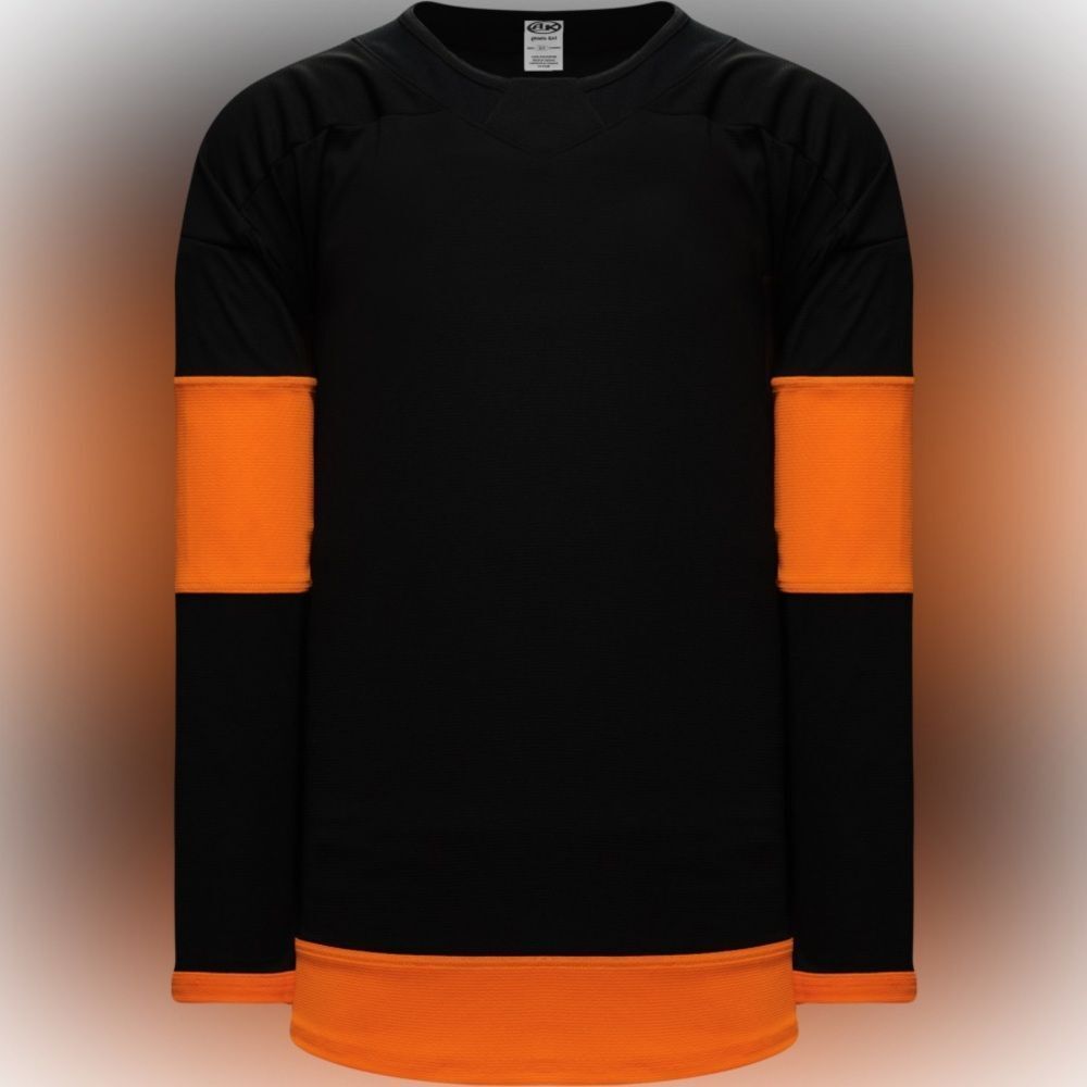 Black & Orange Jersey, Philadelphia Flyers NHL Stadium Series Pattern, Medium